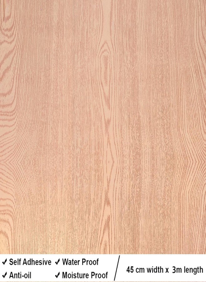 ANNACREATIONS Self Adhesive Waterproof (45 x 304 cm) Wood Wallpaper Wall Sticker for Living Room Hall Bedroom Decoration PVC Vinyl Wall Stickers - Image 2